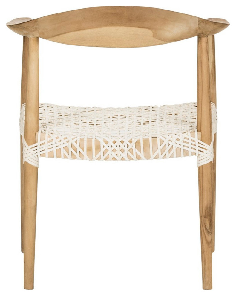 Amie Arm Chair Light Oak/Off White   Modern   Armchairs And Accent Chairs   by Virgil Stanis Design  Houzz