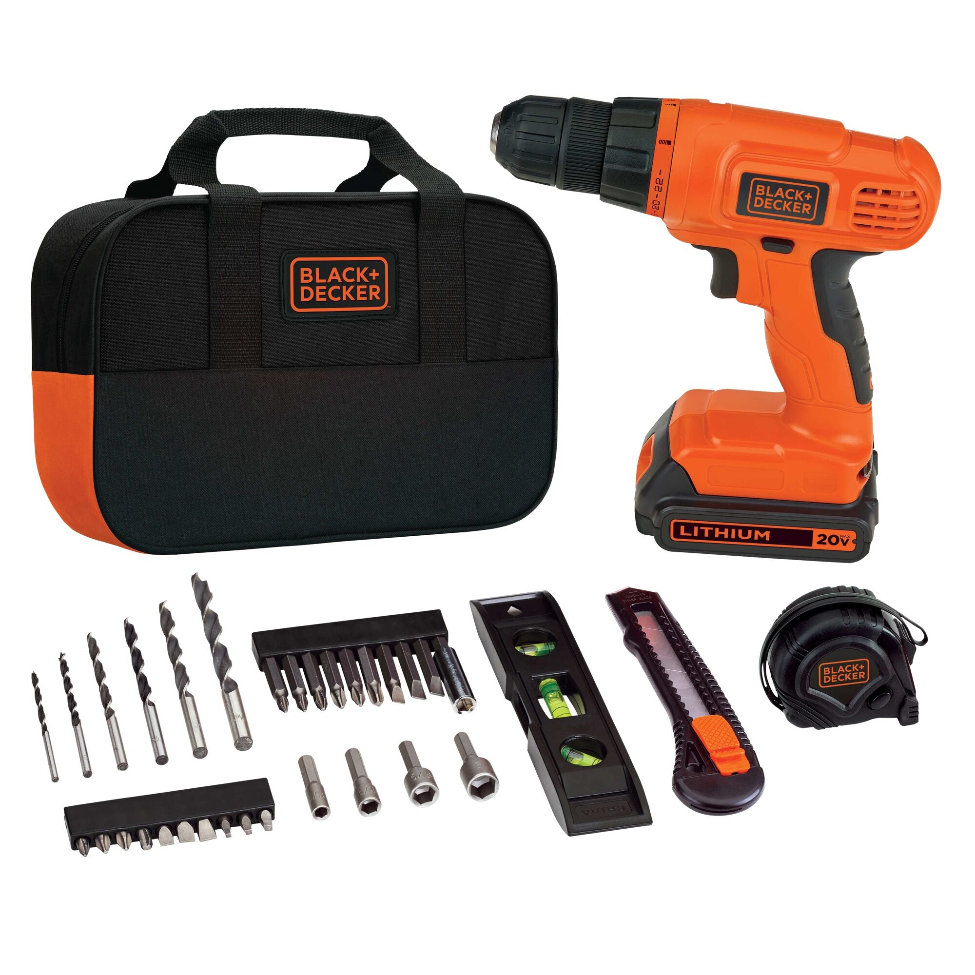 20V MAX* Drill & Home Tool Kit, 34 Piece