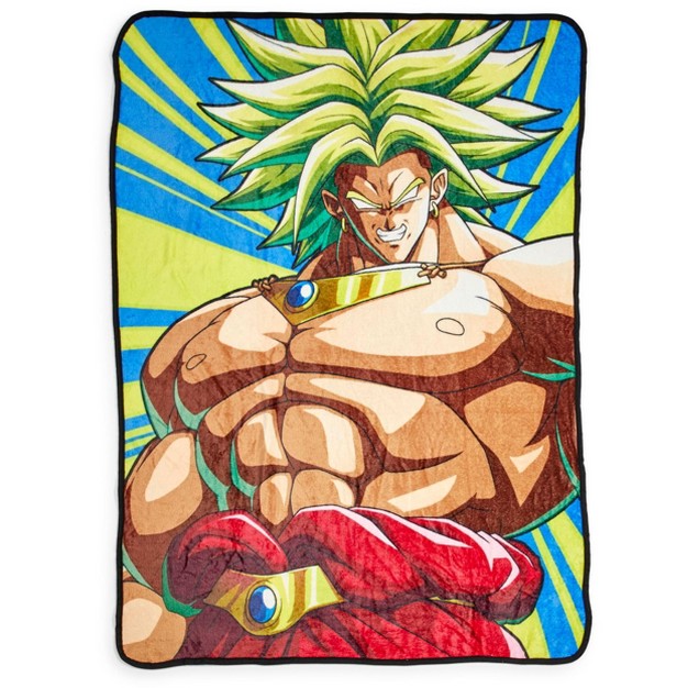 Just Funky Dragon Ball Z Broly 45 X 60 Inch Fleece Throw Blanket