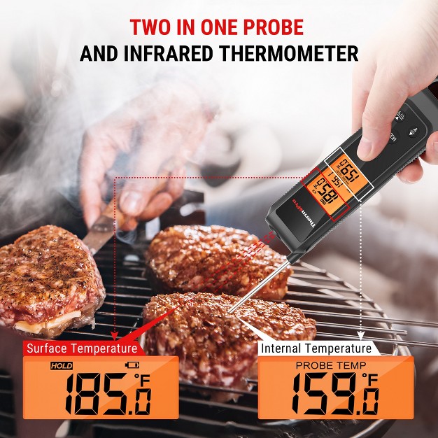 Thermopro Tp420w 2 in 1 Instant Read Thermometer For Cooking Infrared Meat Thermometer Cooking Thermometer With Meat Probe