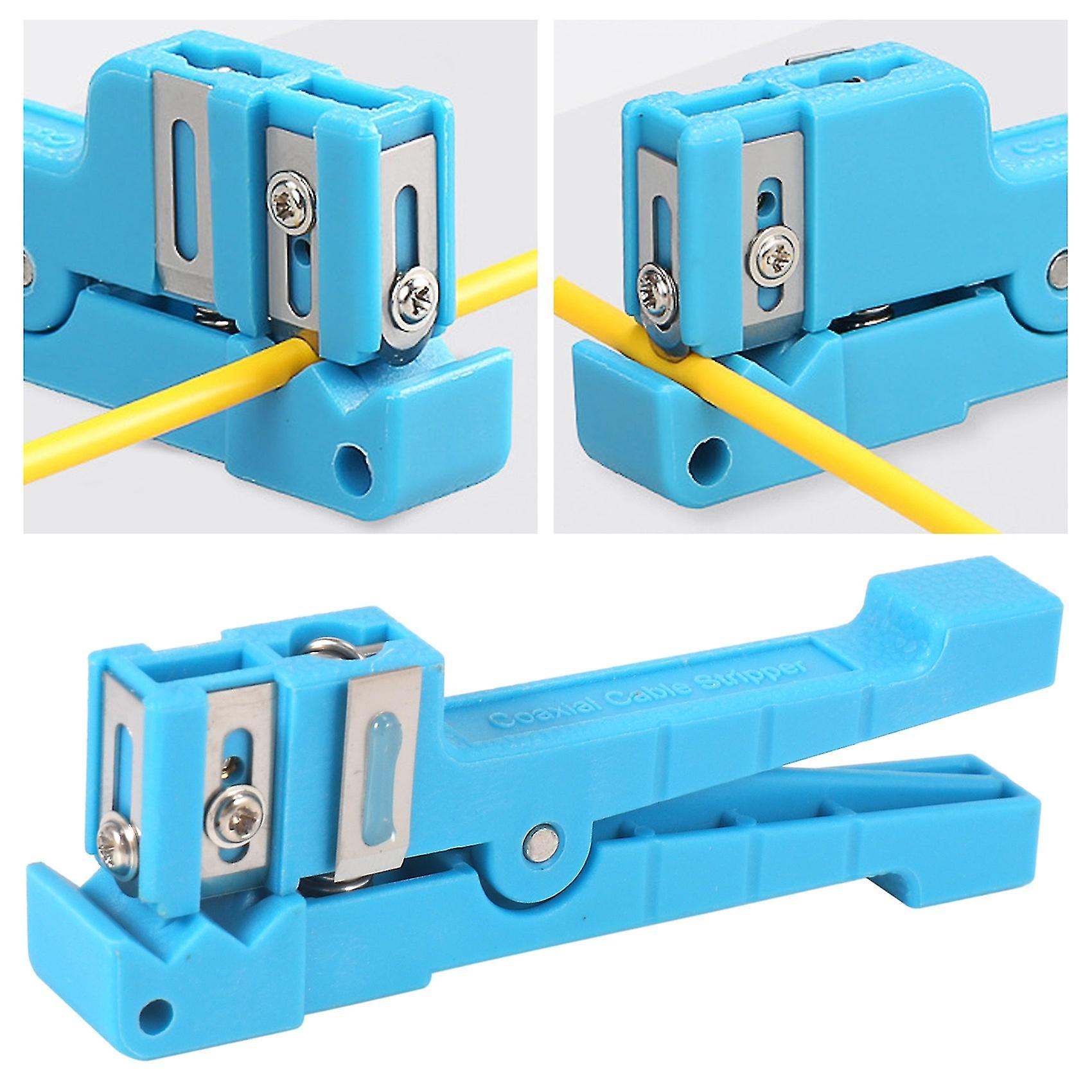 45-163 Fiber Optic Stripper Mid Span Cable Cutting Tool Loose Tube Cutter Blue