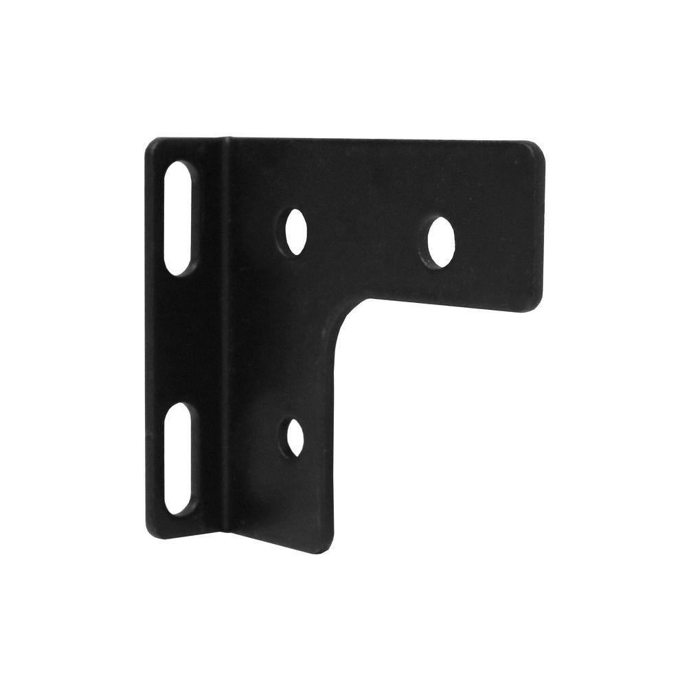 DISTINCT Steel Bracket Hardware Package for Wood Panels in Privacy Screens Black (8-pcs) MT1005535