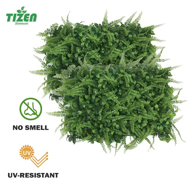 Tizen Factory Supply Faux living screen Hanging Backdrop panel Artificial Green Plant Grass Wall