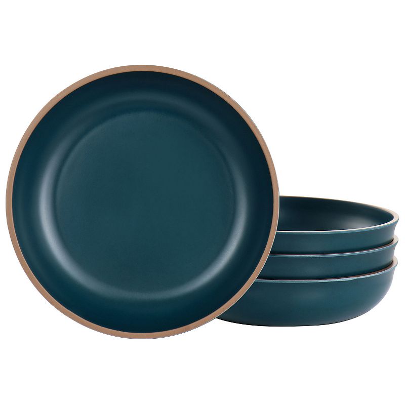 Gibson Home Rockabye 4 Piece Melamine Dinner Bowl Set