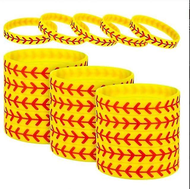 Softball Bracelet Softball Wristband Silicone Bracelet Softball Gift For Softball Player And Softball Teams