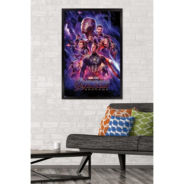 Trends International Marvel Cinematic Universe Avengers Endgame One Sheet Framed Wall Poster Prints