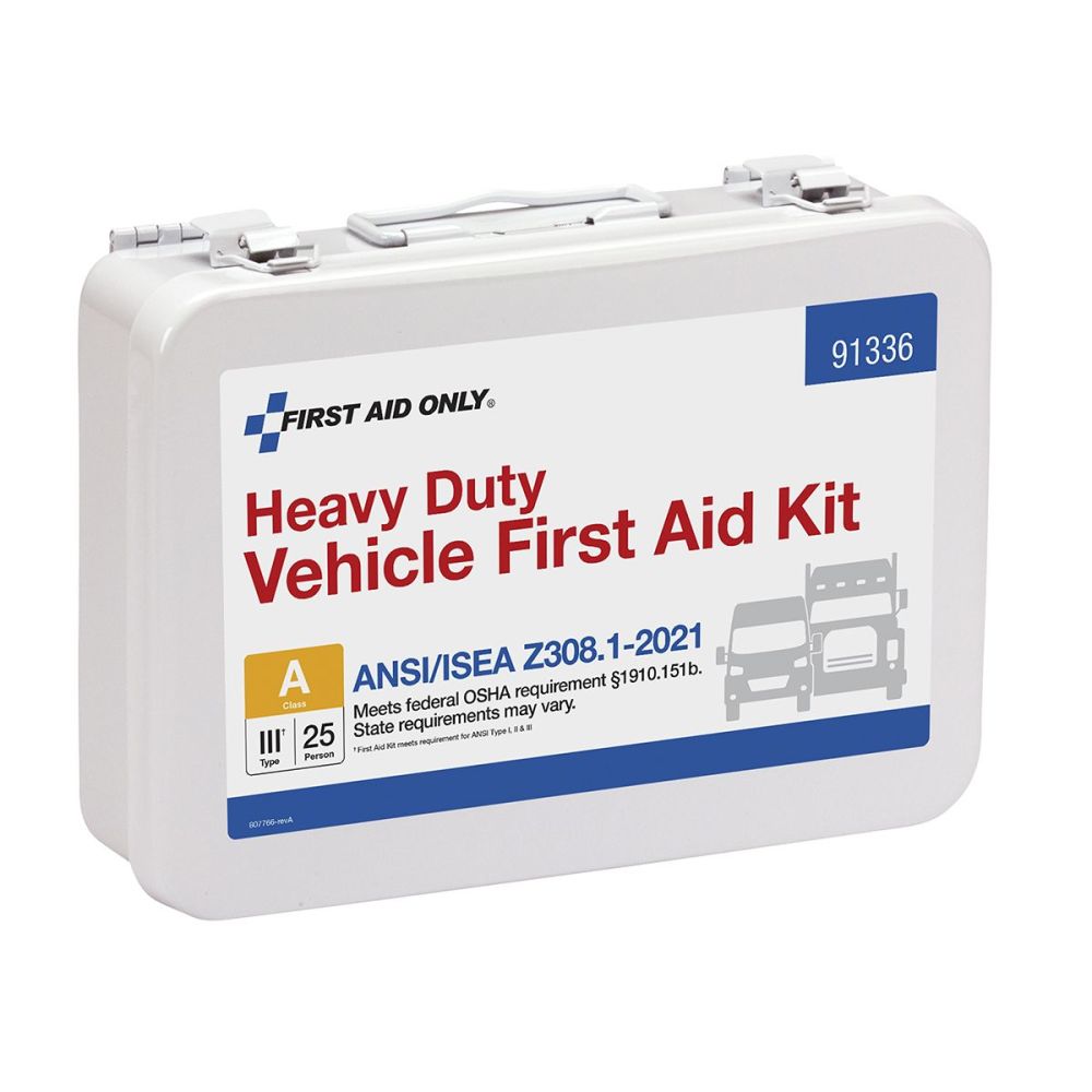 First Aid Only First Aid Kit 25 Person Heavy Duty Metal Portable ;