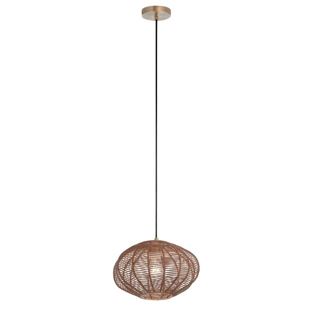 1 light Linnea Pendant Rattan Brown River Of Goods