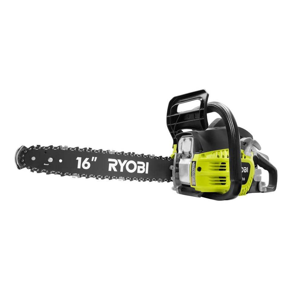 RYOBI 16 in 37cc 2Cycle Gas Chainsaw with HeavyDuty Case