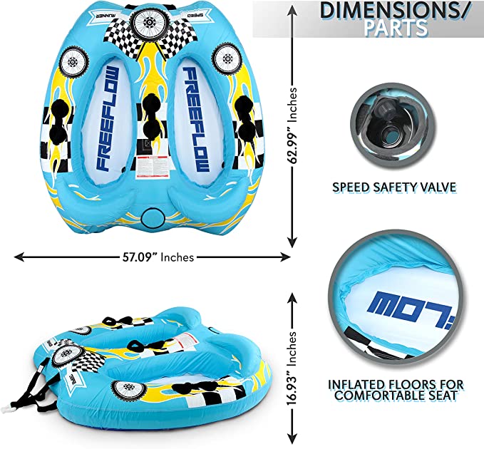 SereneLife  Watersports Inflatable Towable Booster Tube