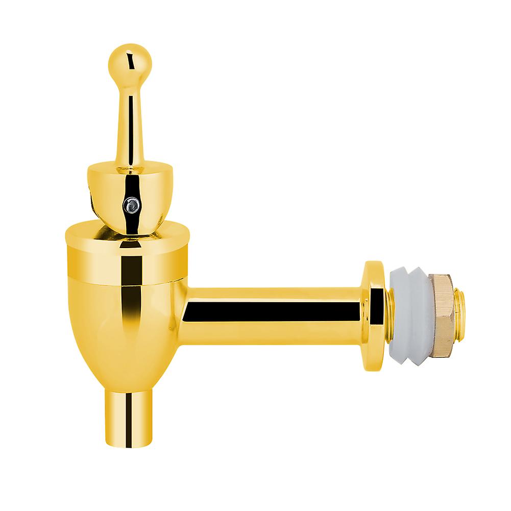 Copper Faucet Tap Wine Beer Barrel Beverage Drink Dispenser Replacement Spigot Golden(1.2 Cm)