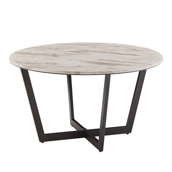 Nazeem Faux Marble and Metal Tables by iNSPIRE Q Modern