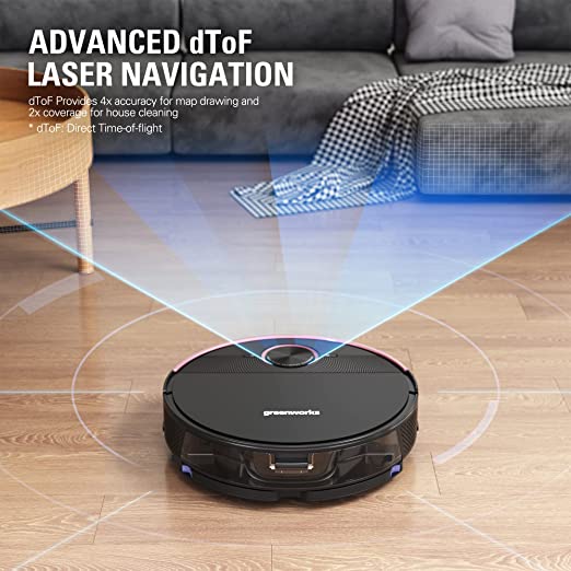 2-in-1 Self Cleaning Robot Vacuum  Mop | Greenworks Tools