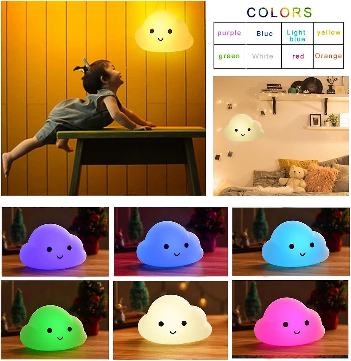 Soft Night Light For Kids， Portable Silicone Bedside Lamp， Baby Breastfeeding Lamp， Color Changing， Eye Caring， Touch And Remote Control