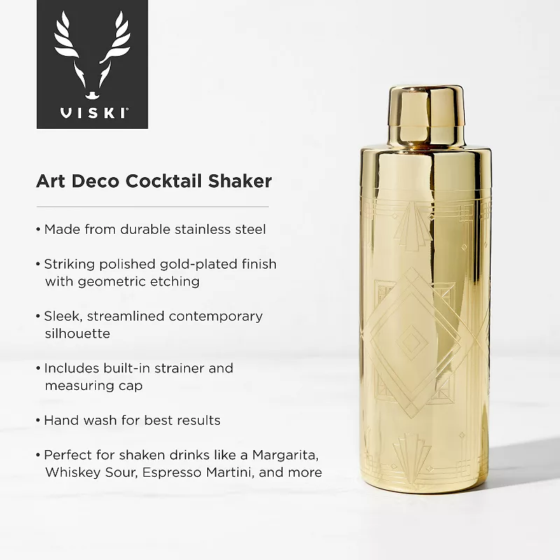 Art Deco Cocktail Shaker by Viski