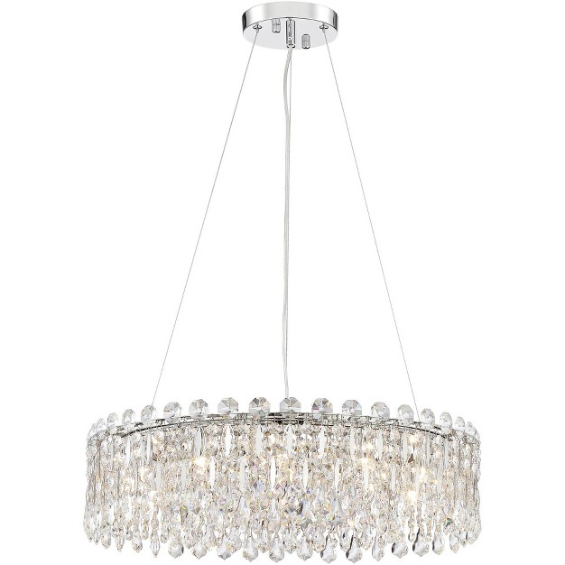 Wide Modern Crystal 12 light Led Fixture For Dining Room Kitchen Island Entryway Bedroom