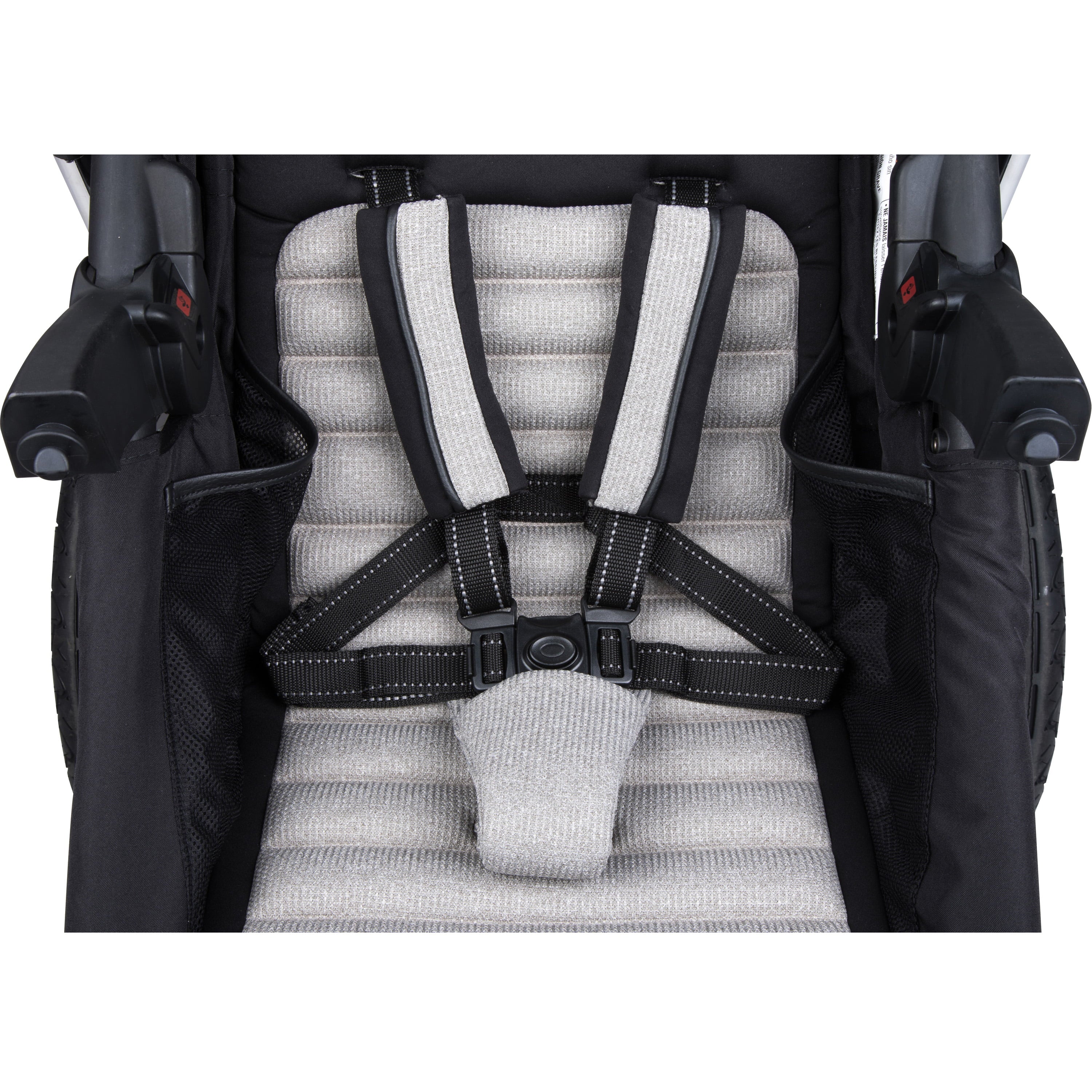 Monbebe Rebel II Travel System, Gray and Black Pinstripe