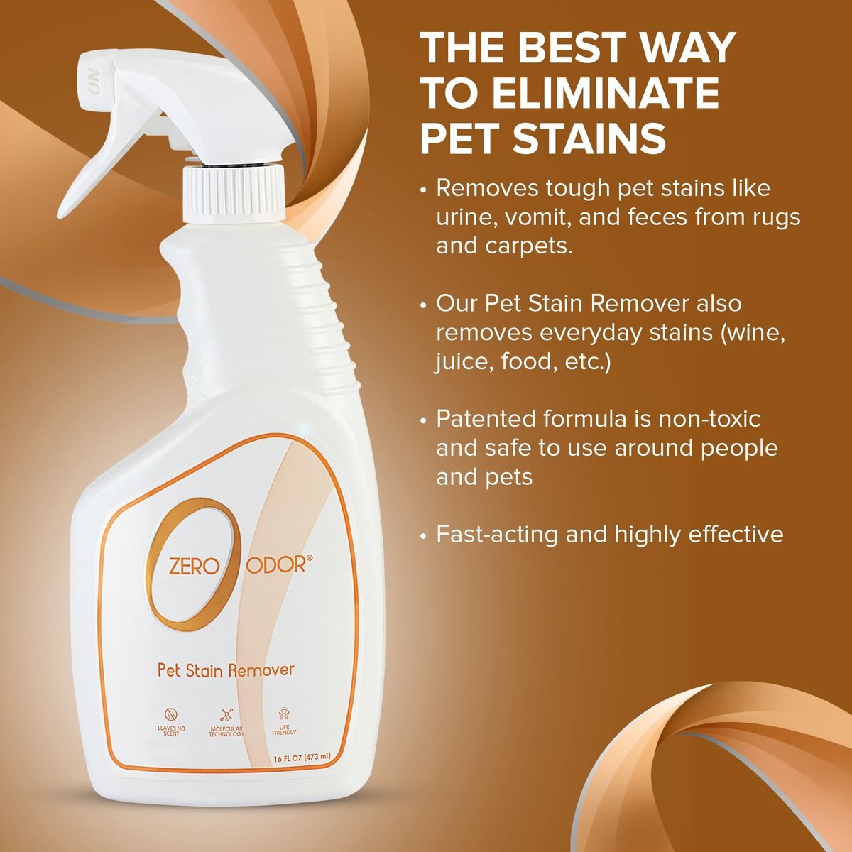 Zero Odor Pet Stain Remover Spray