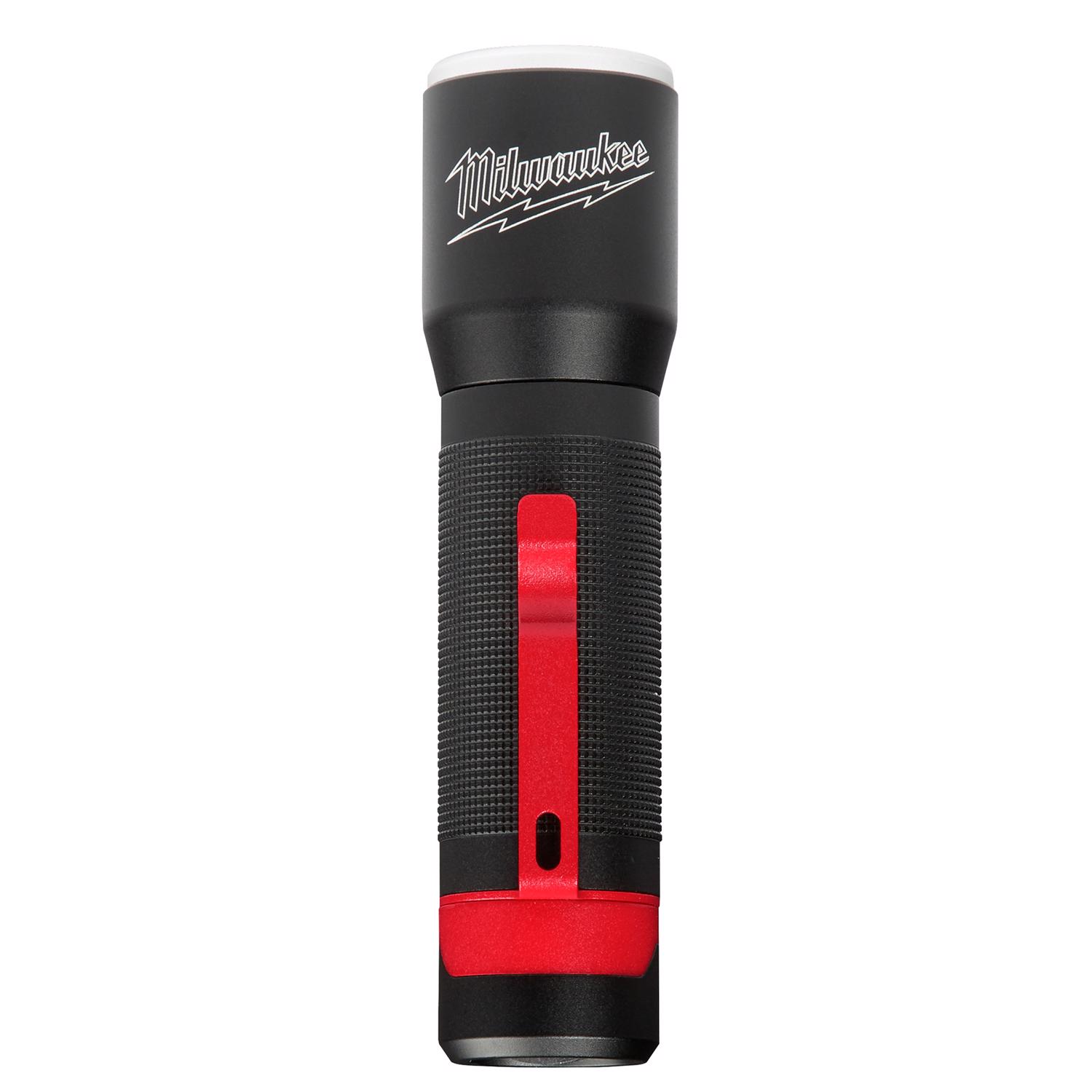 MW 325 lm Black/Red LED Focusing Flashlight AAA Battery