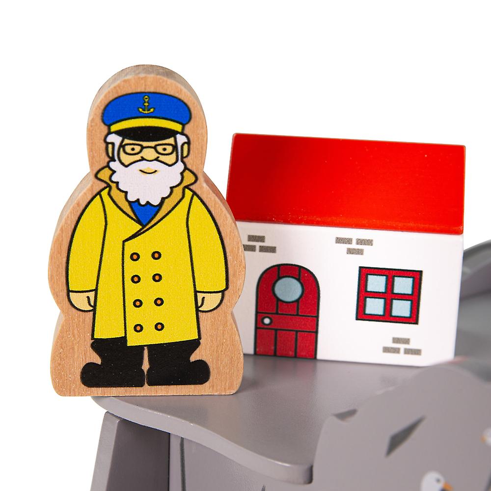 Bigjigs Rail Lighthouse 4-Way Tunnel | Wooden Toys | Bigjigs Train Accessories