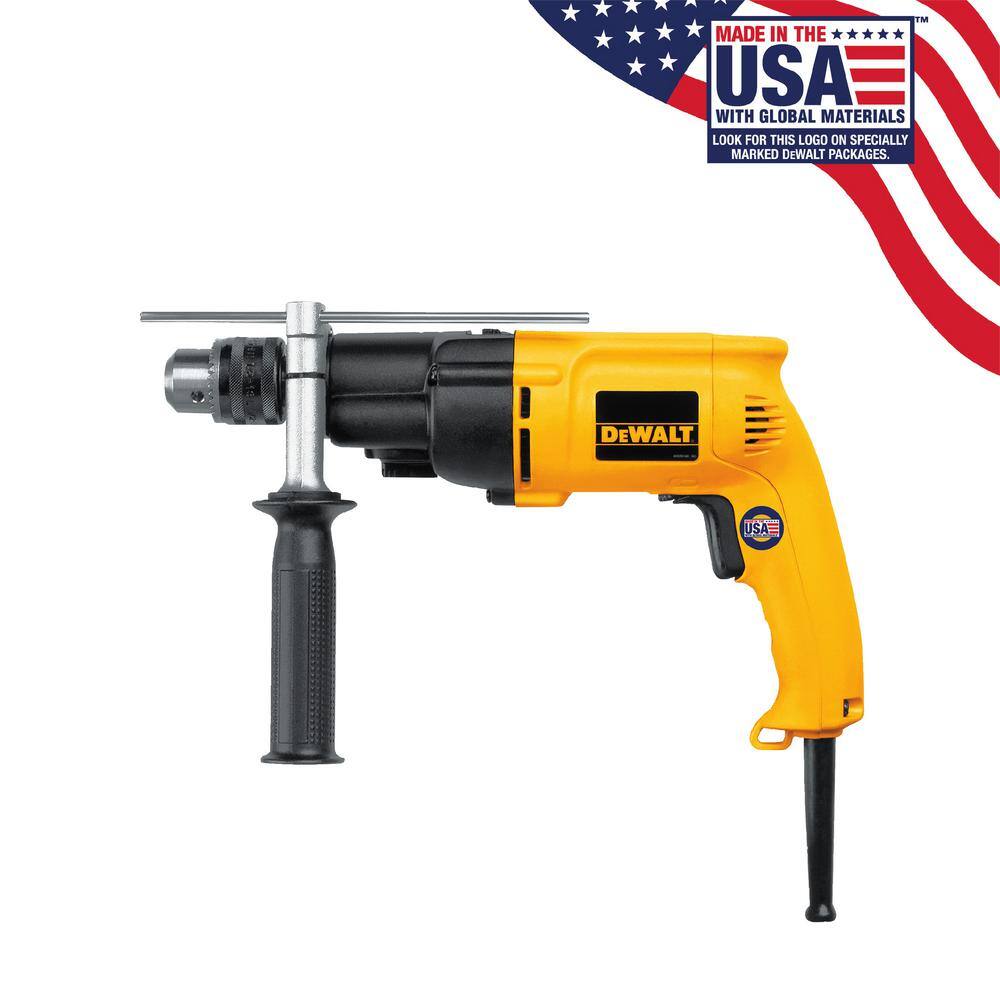 DW 7.8 Amp 12 in. Variable Speed Reversing Dual-Range Hammer Drill DW505