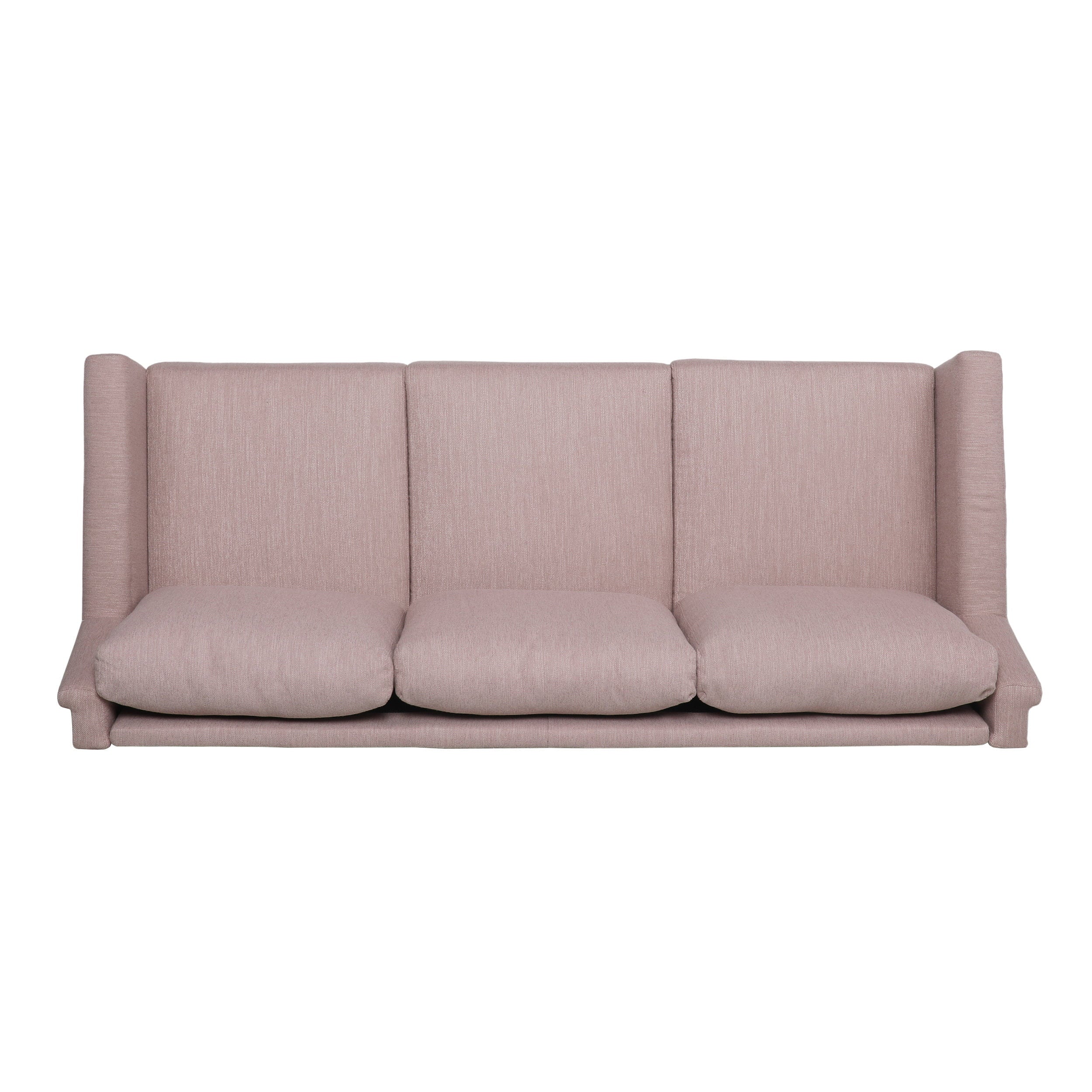 Noble House Ember Interiors Sofa, Espresso and Light Blush