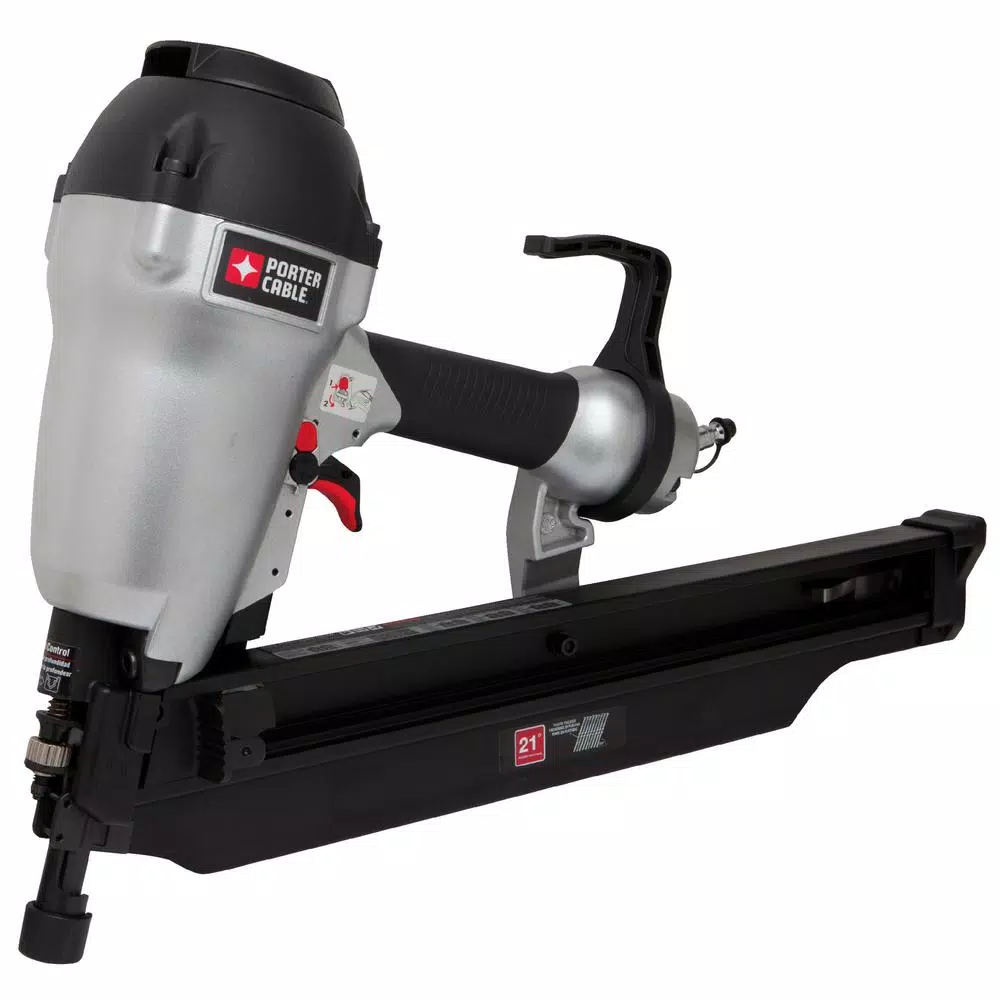 Porter-Cable Pneumatic 21-Degree Corded 3-1/2 in. Full Round Framing Nailer with Bonus Pneumatic 16-Gauge 2-1/2 in. Finish Nailer Kit and#8211; XDC Depot