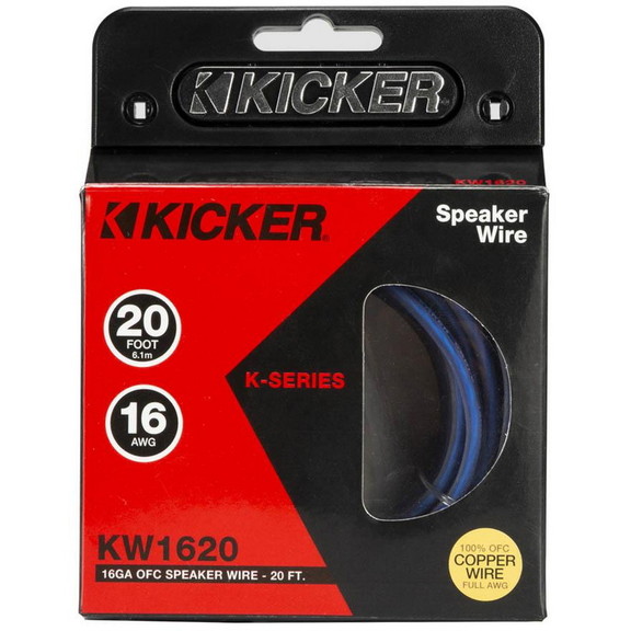 Kicker 16 AWG K Series Hyper Flex Speaker Wire Bla...