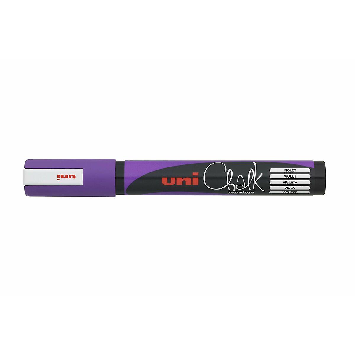 Liquid chalk marker Uni-Ball PWE-5M Violet (6 Units)