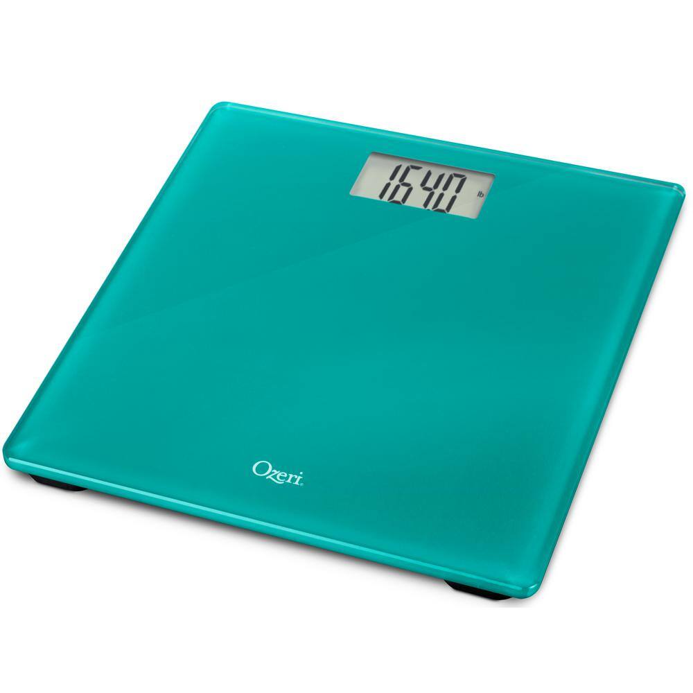 Ozeri Precision Digital Bath Scale (400 lbs. Edition) in Tempered Glass with Step-On Activation ZB18-BL