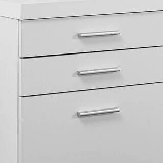 Monarch Specialties White 3-Drawer Rolling Portable Filing Cabinet (4 Pack) 4 x VM-7048