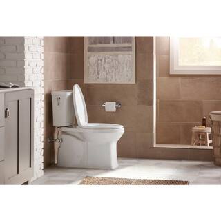 KOHLER Corbelle Comfort Height Revolution 360 12 in. Rough-In 2-Piece 1.28 GPF Single Flush Elongated Toilet in White K-3814-0