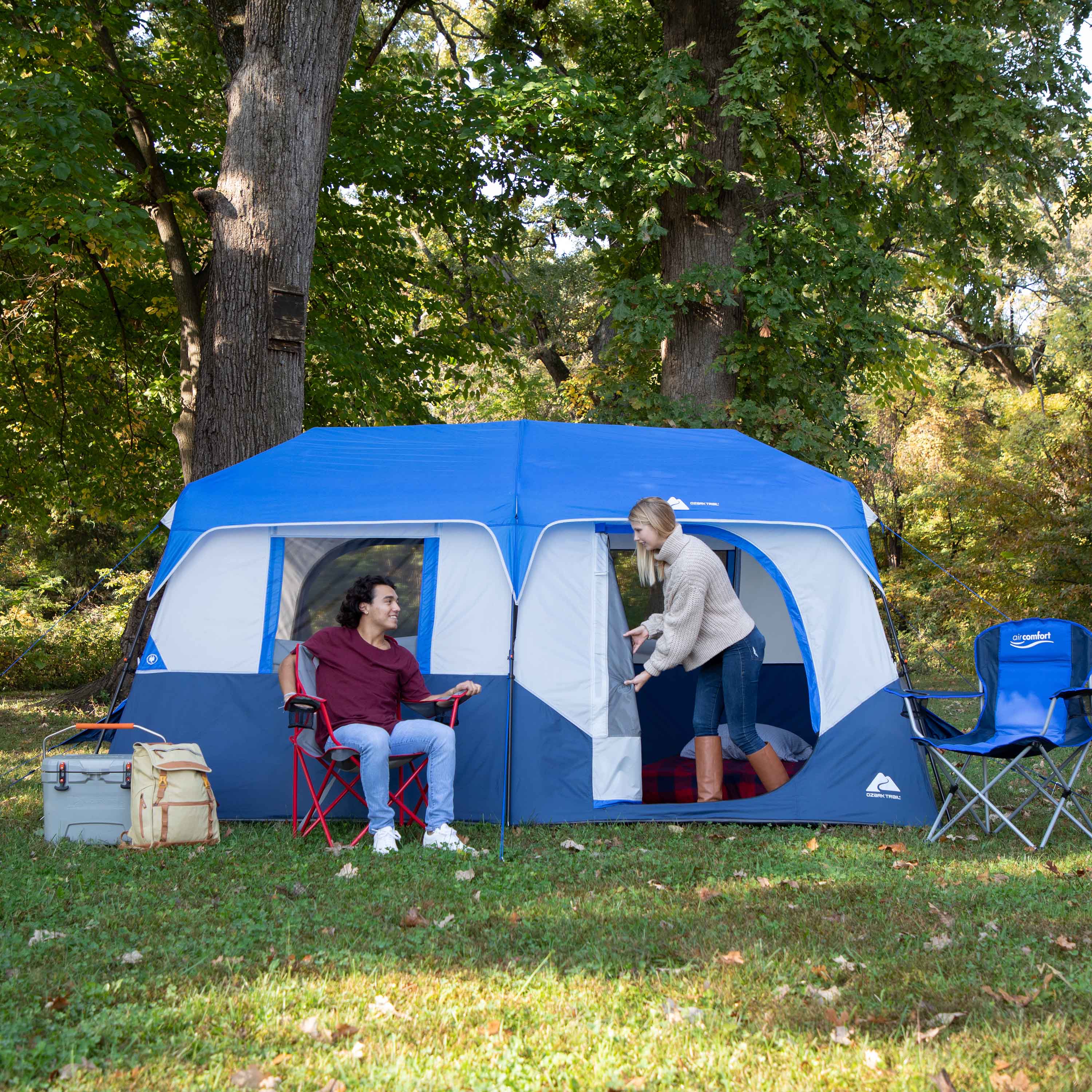 Ozark Trail 8-Person Cabin Tent with LED Lighted Poles