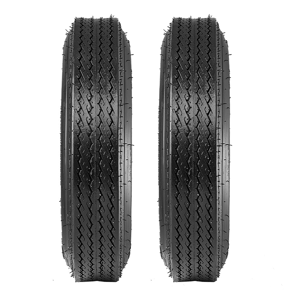 Albott Set of 2 4.80-12 Bias Trailer Tires 6PR 480-12 4.80x12 Hightway Boat Motorcycle Tires， Load Range C