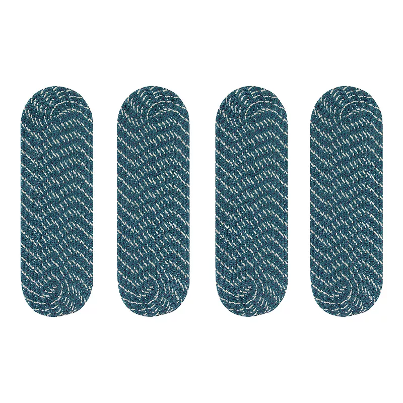 Better Trends Country Braid 4-pc Striped Oval Stair Tread Set