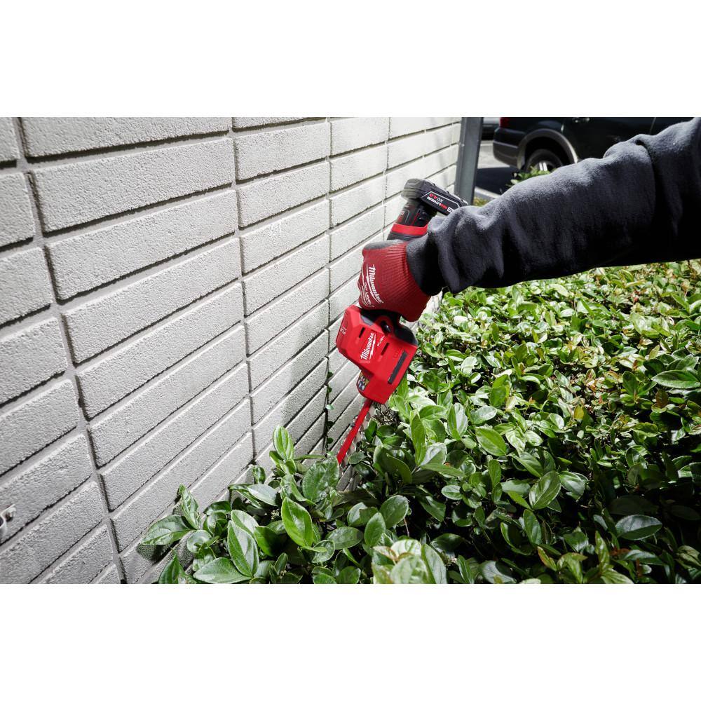 MW M12 FUEL 8 in. 12V Lithium-Ion Brushless Cordless Hedge Trimmer Kit with M18 FUEL 24 in. Hedge Trimmer (2-Tool) 2533-21-2726-20