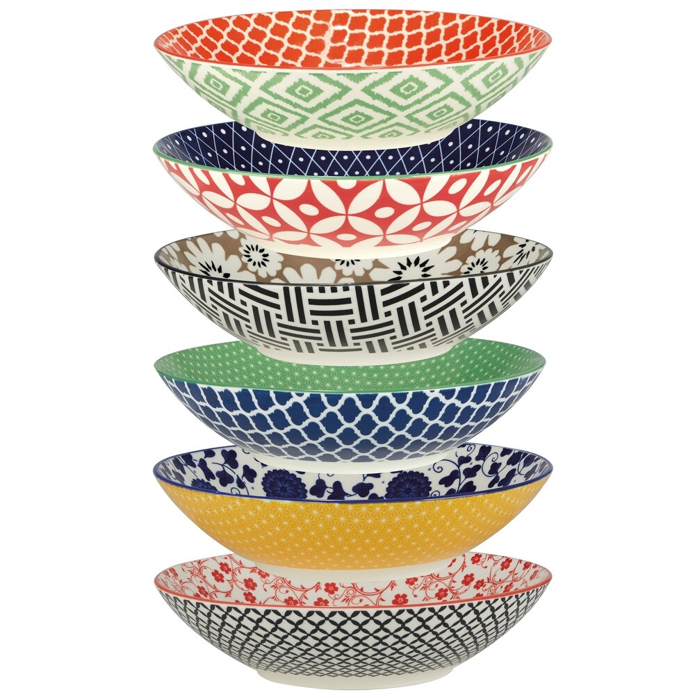 Certified International Soho  Purpose Porcelain Bowls (Set of 6)