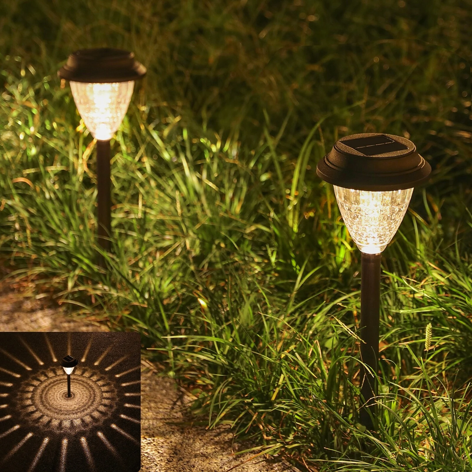 Solar Powered Waterproof LED Pathway Garden Light Pack(8 Pack) - 8 Pack