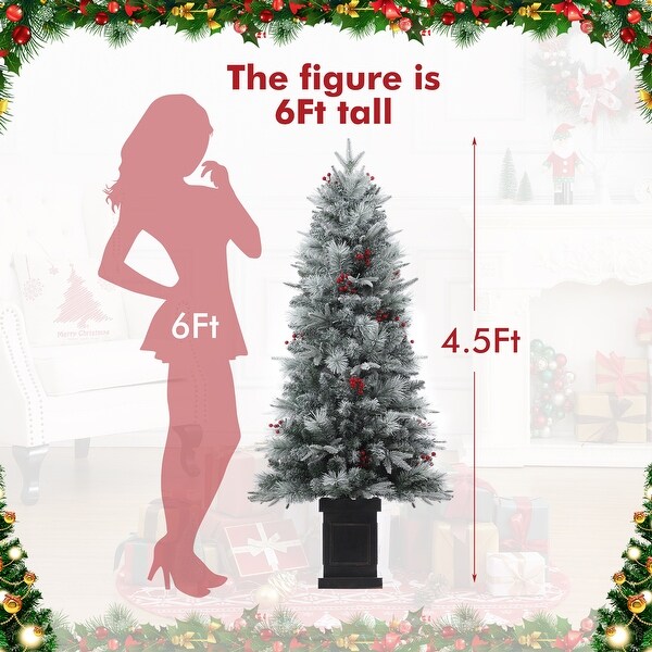 4.5 Ft PreLit Artificial Christmas Tree