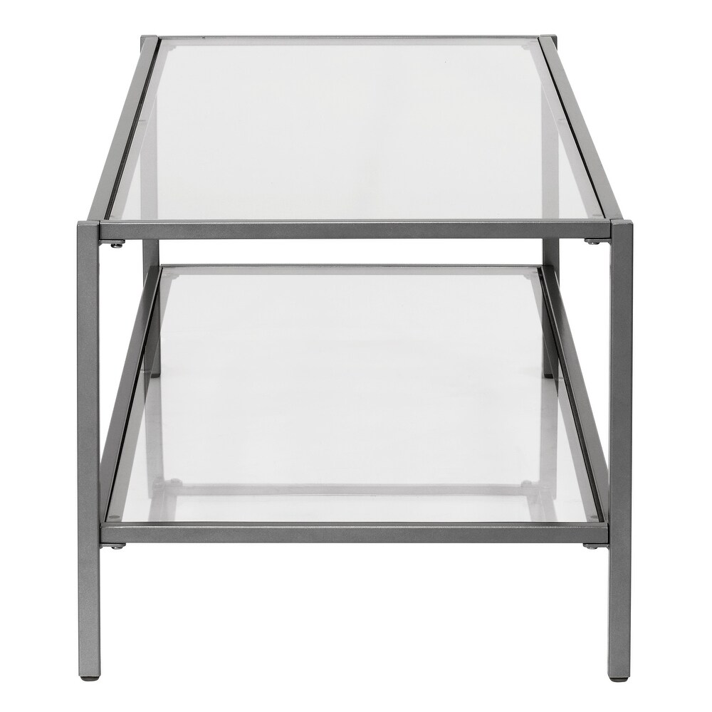 Carbon Loft Heimlich Metal/Glass Rectangle Coffee Table