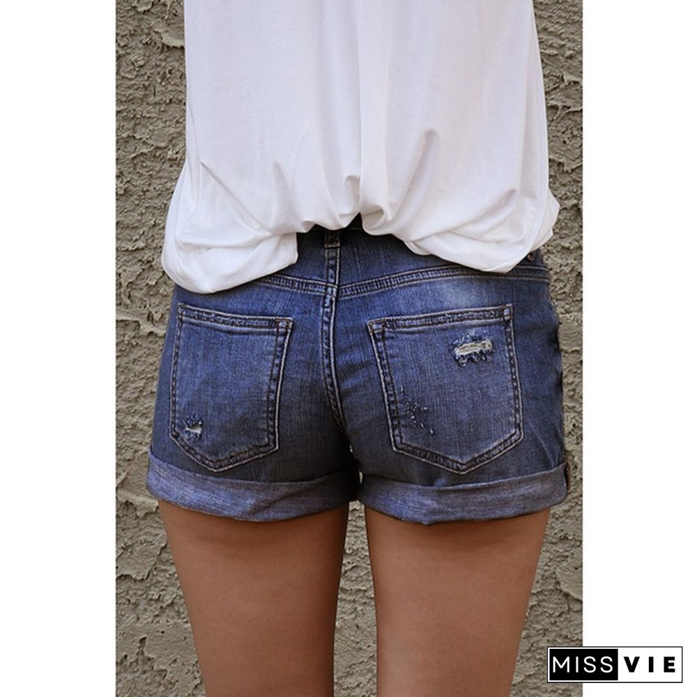 3 Color Summer New Women's Fashion Sexy Ripped Skinny Denim Short Pants Casual Shorts Hot Jeans Plus Size Women Trousers S-3XL