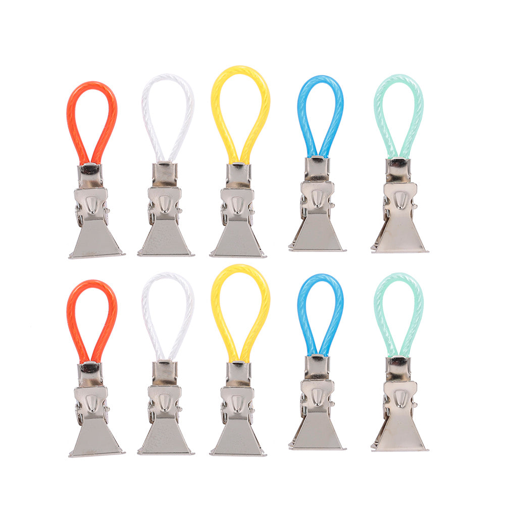 10PCS Tea Towel Clips Cloth Hanging Metal Clips Hand Towel for Kitchen Bathroom Afternoon Tea Oven Mitt Kids Pet