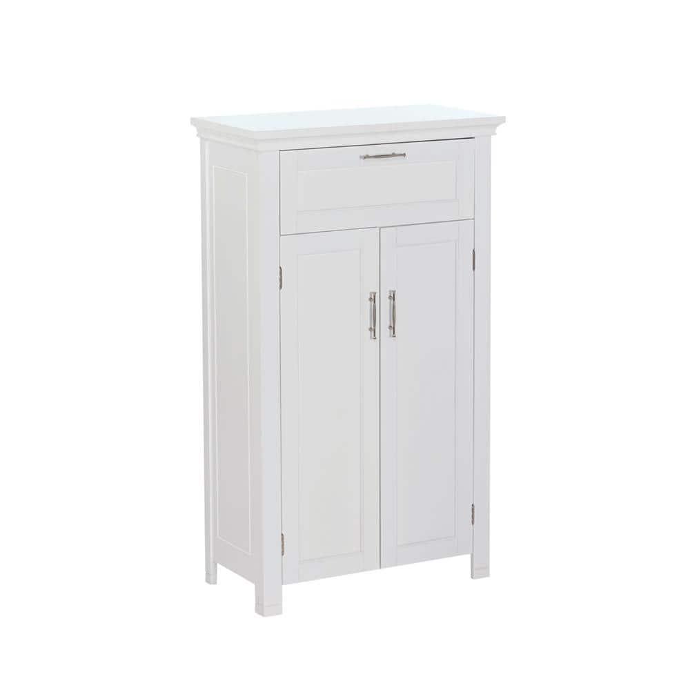 RiverRidge Home Somerset Collection 2334 in W x 40 in H x 12 in D 2Door Floor Cabinet in White