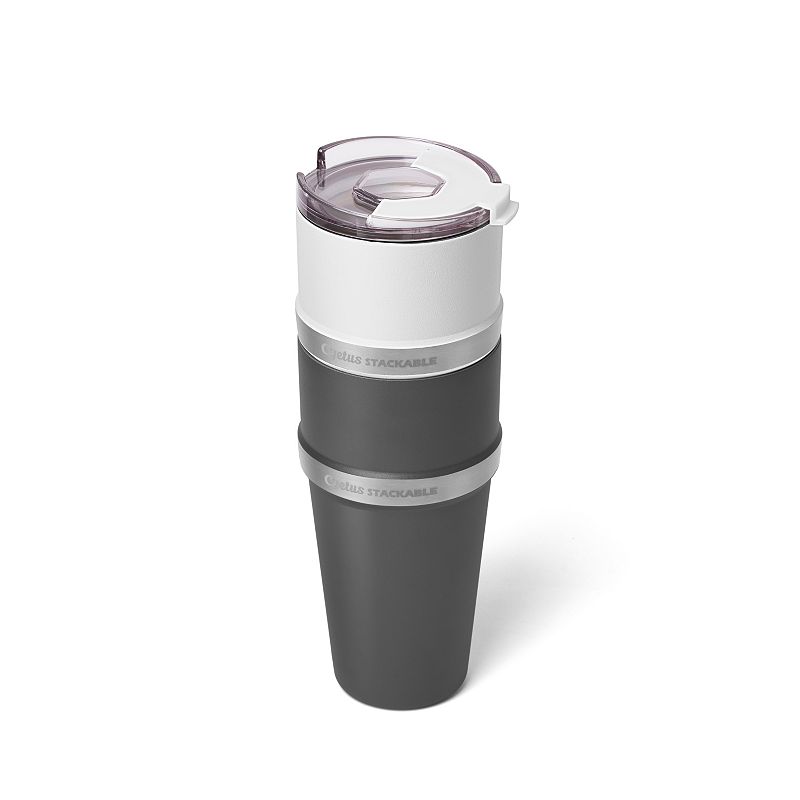 Cyetus Stainless Steel Vacuum Insulated Stackable Coffee Tumbler Cup- 2 Piece