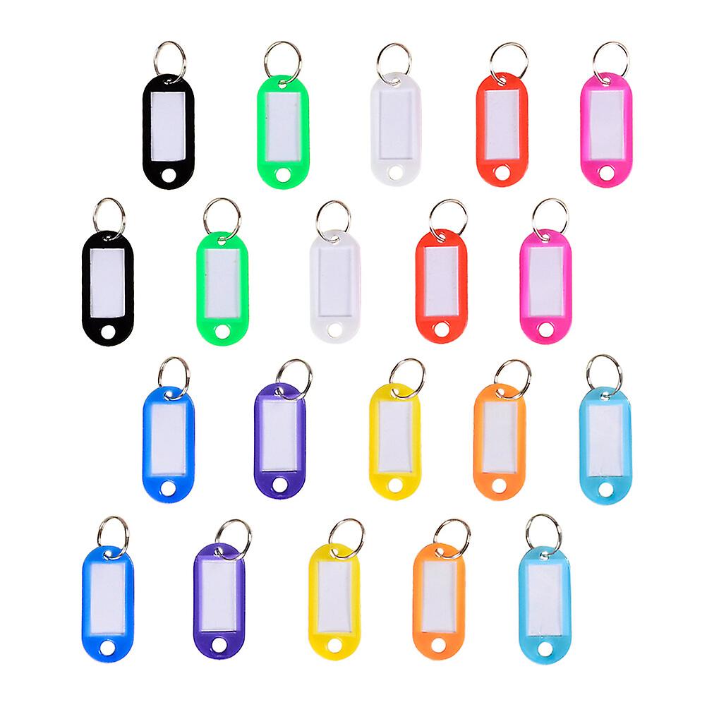 50pcs Key Tags Plastic Key Id Label Keys Classification Tags Key Chain Label