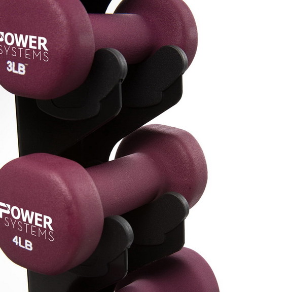 Power Systems 61788 Neoprene / Vinyl Dumbbell Vert...