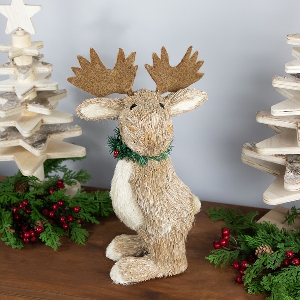 Woodland Standing Moose Christmas Figure