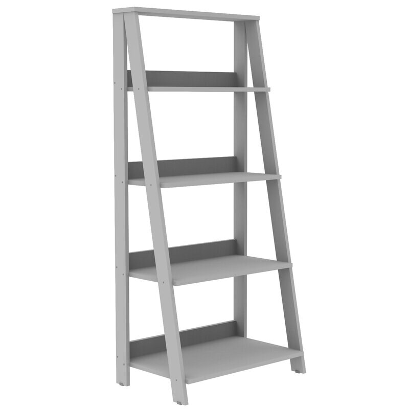 ixir 55'' H x 24.1'' W Ladder Bookcase Shelve Bookstand