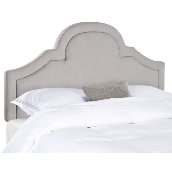 Safavieh Kerstin Arctic Grey Upholstered Arched Headboard (Full) - - 8429363