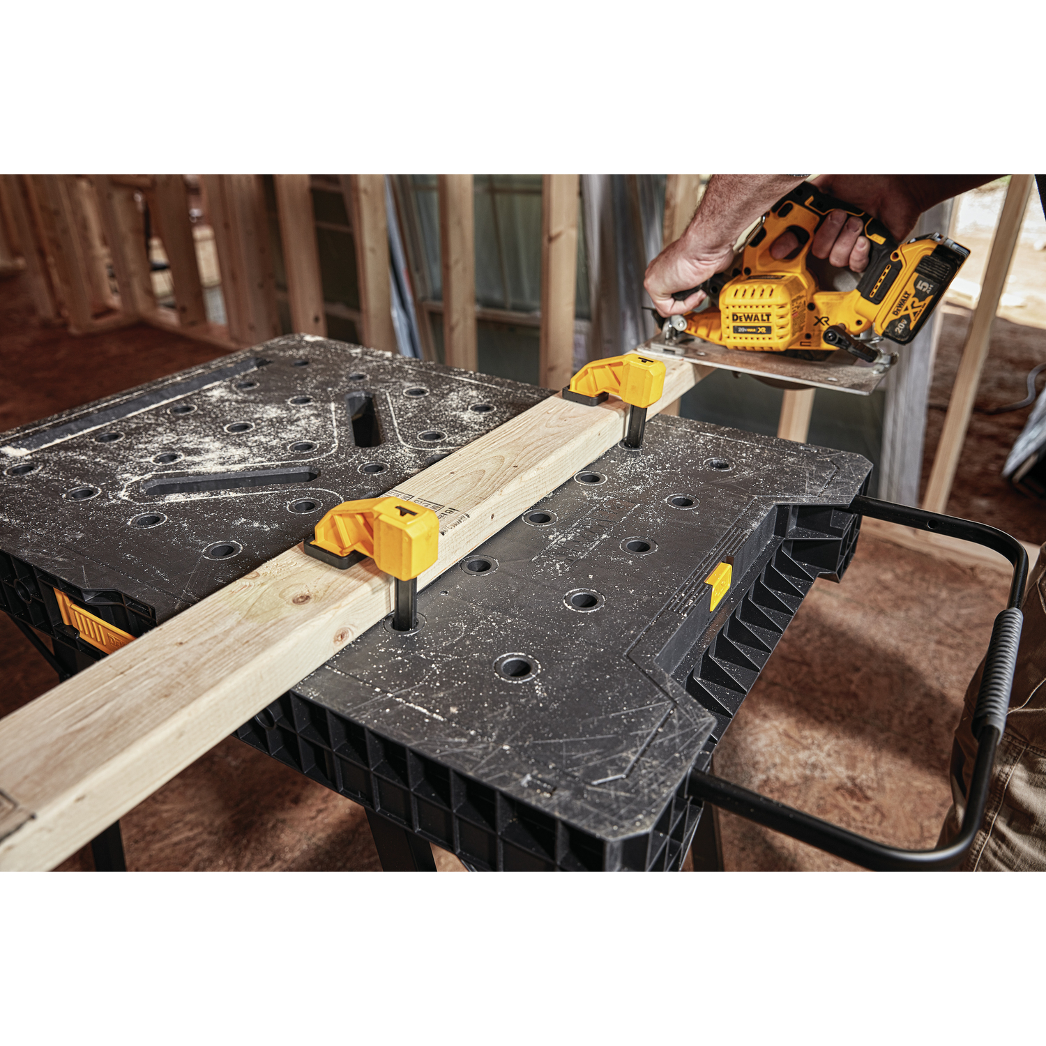 DW 33 in. L X 23 in. W X 31 in. H Folding Workbench 1000 lb. cap.